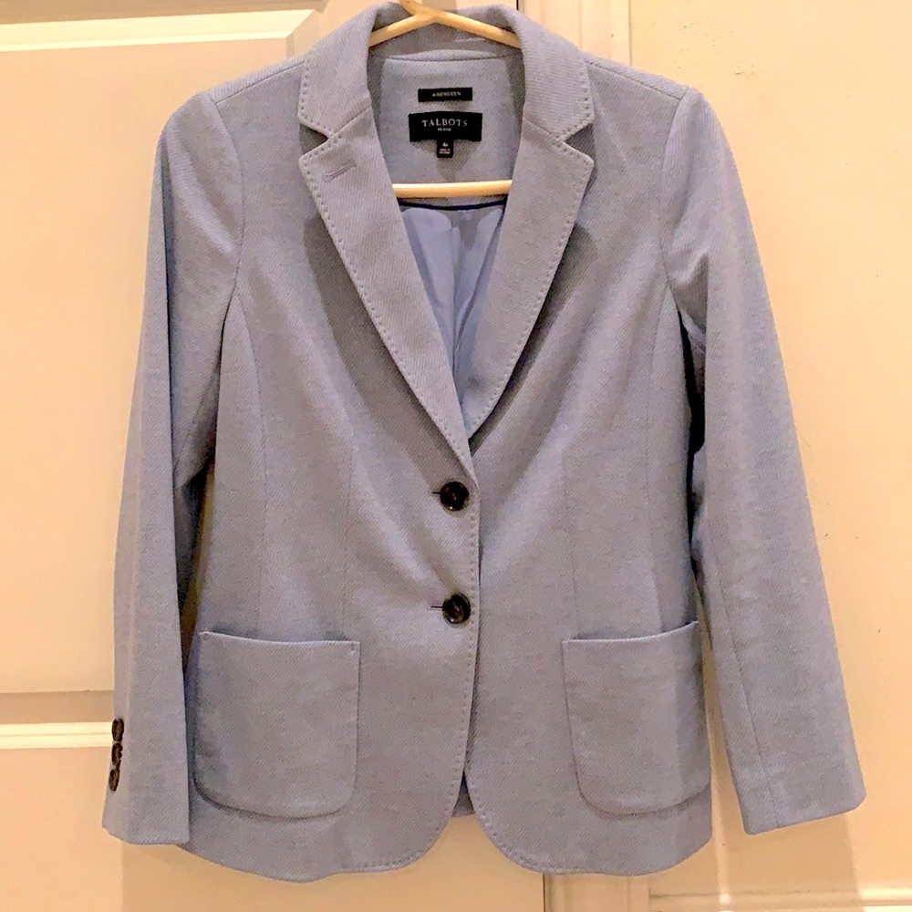 Talbots Aberdeen light blue blazer
